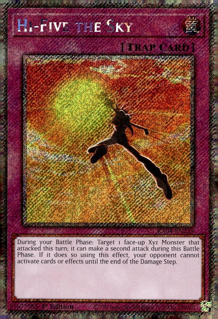 Hi-Five The Sky (Platinum Secret Rare) - RA04-EN239 - Platinum Secret Rare - 1st Edition