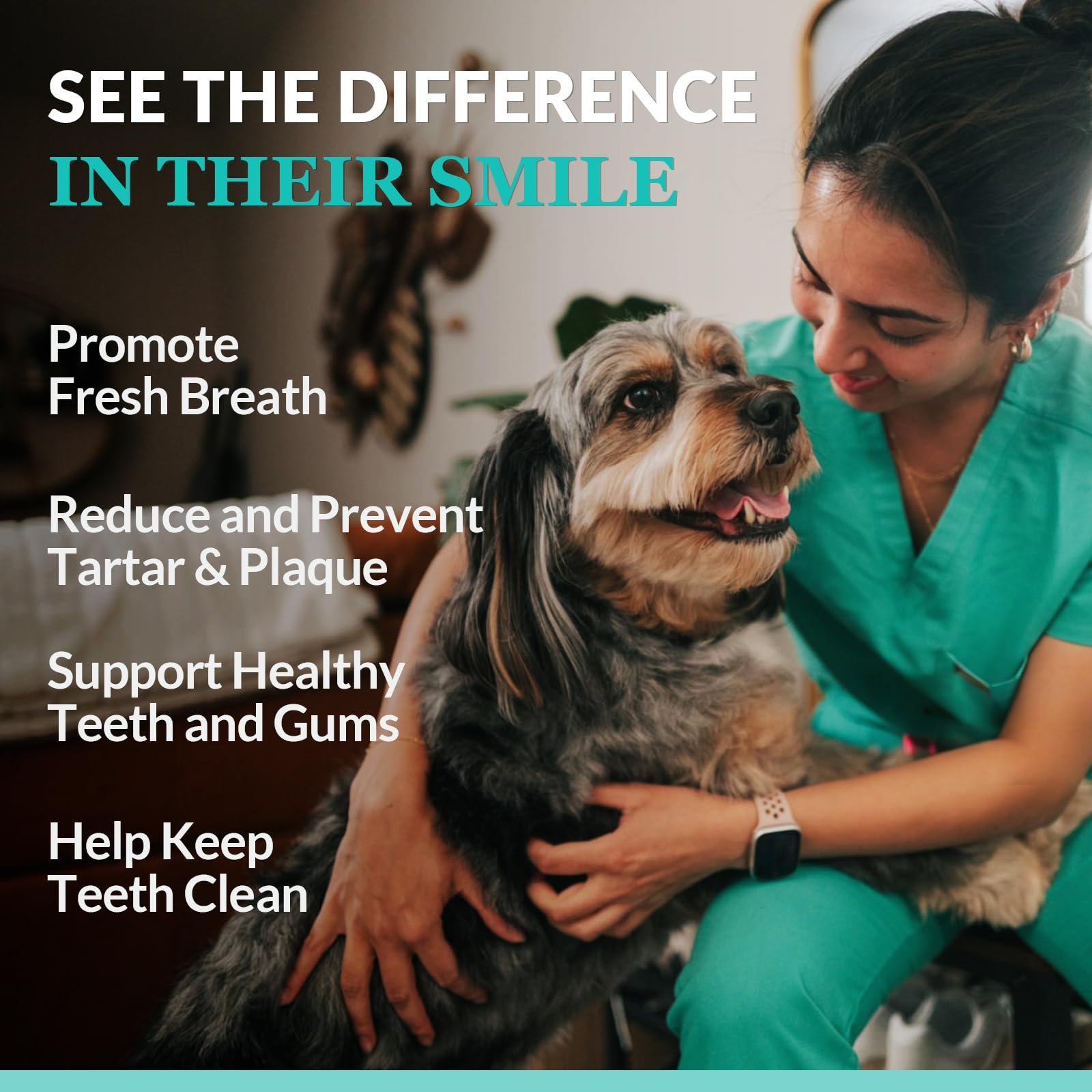 NATURE TARGET Polvo dental para perros, ayuda a dientes y encías saludables, 180 g