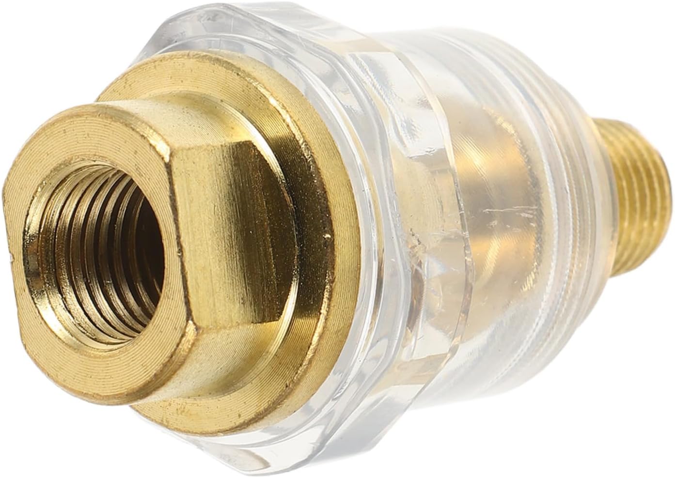 Mini Oiler Lubricator Brass Automatic in-Tool Pneumatic Air Tool Accessory Golden for Air Compressor Line