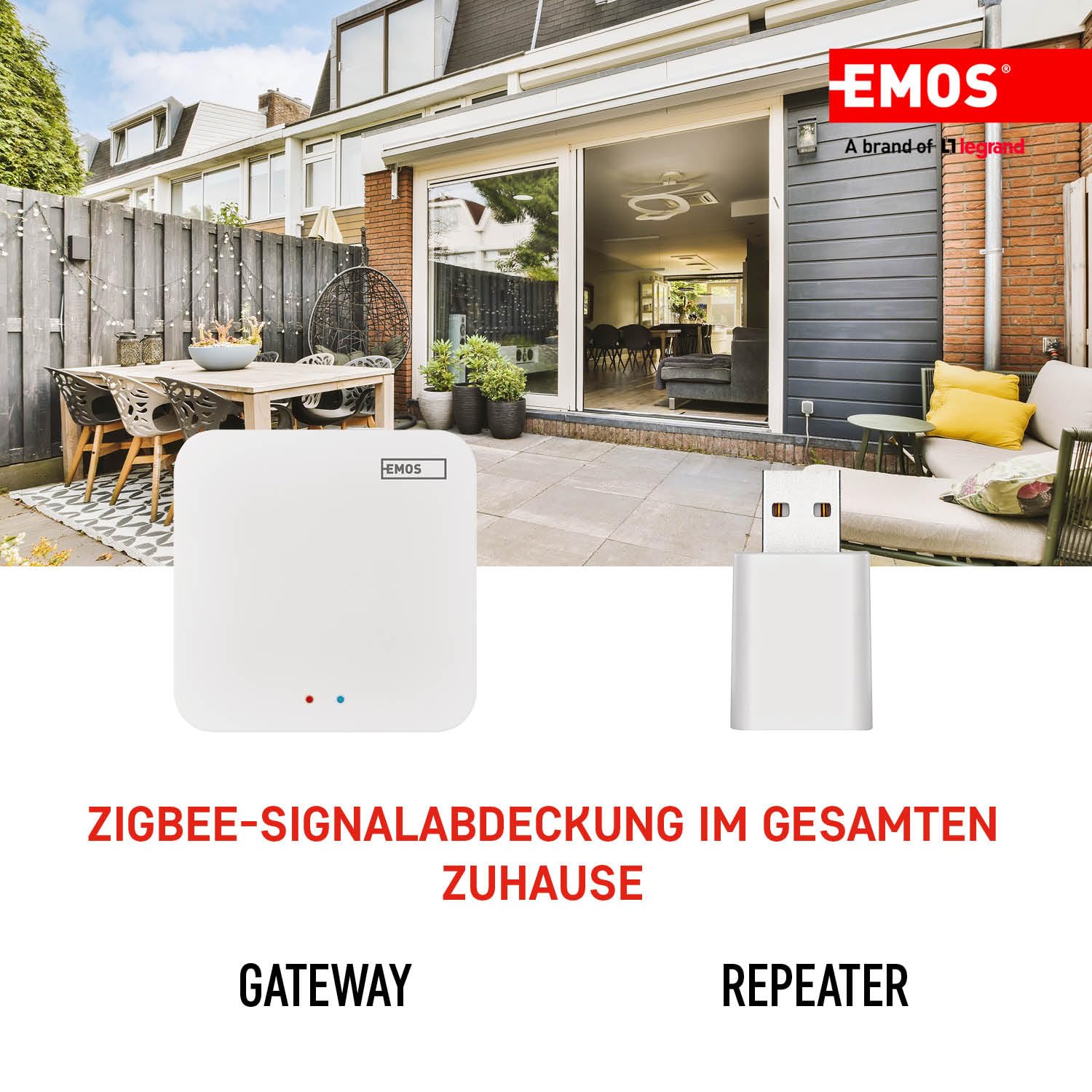 EMOS GoSmart Mini ZigBee Smart Home USB 3.0 wzmacniacz sygnału kompatybilny z Tuya, Smart Life, wymagany koncentrator ZigBee