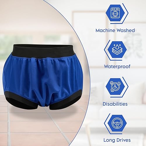 Miniatura 4 de Cubierta de pañales para adultos, impermeable, reutilizable, para incontinencia, pantalones de plástico para incontinencia, cintura alta, a prueba