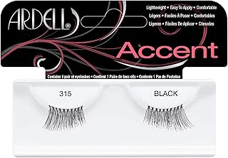 رموش صناعية اندريا اكسنت، رقم 315، لون أسود