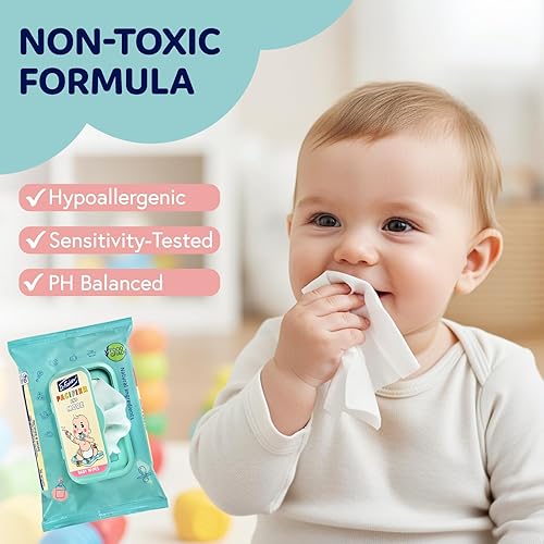 Miniatura 2 de Dr. Fischer Pacifier Wipes, 100% Food Grade, Non-toxic for Bottles, Paci, Toys, Pumps, and More