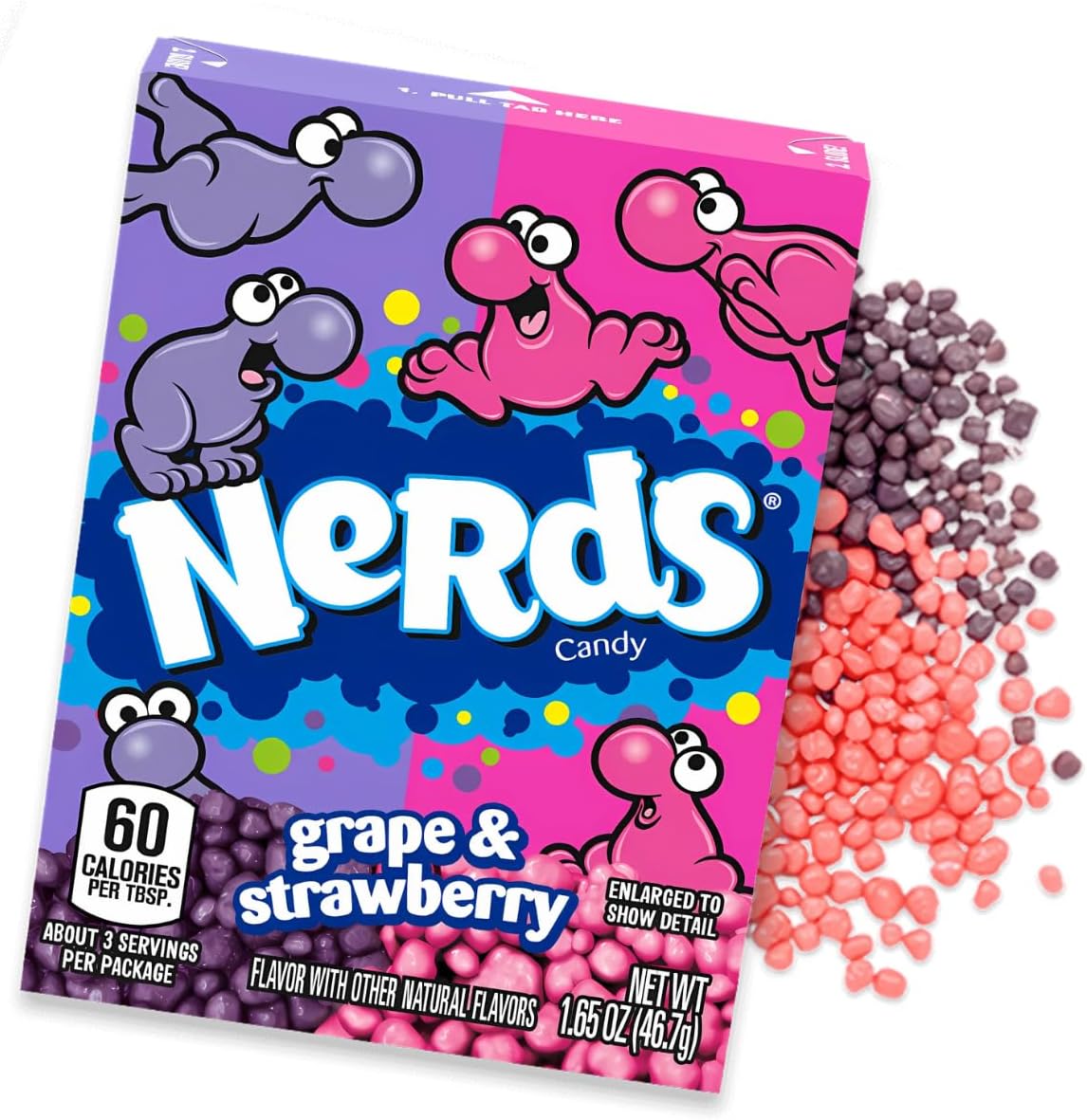 Nerds for The Love of Nerds Grape/Strawberry Flavors Theatre Box 142g