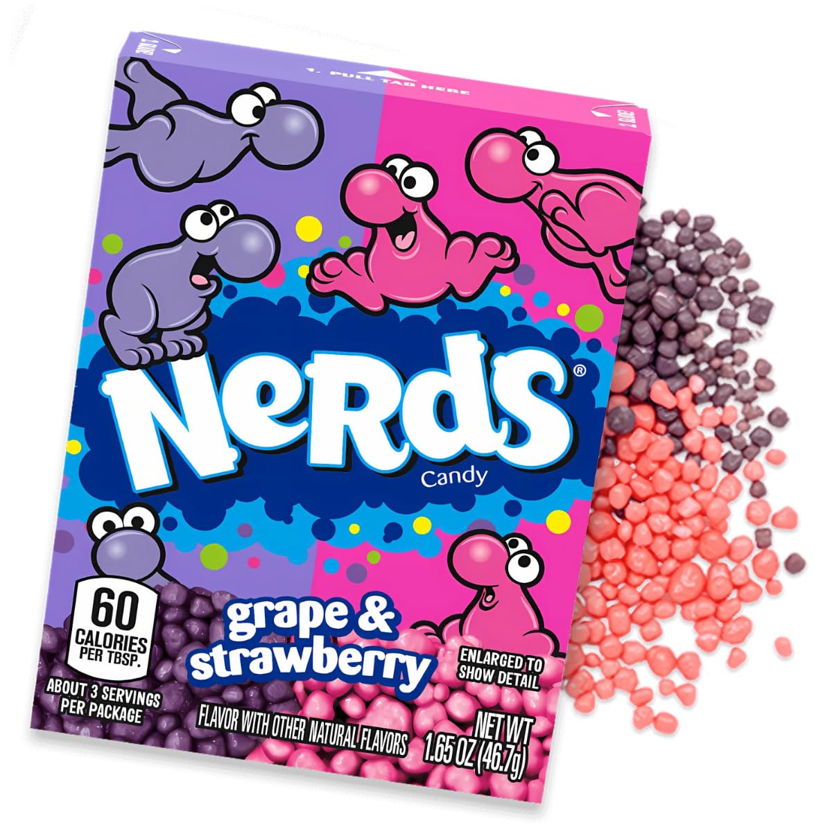 for The Love of Nerds Grape/Strawberry Flavors Theatre Box 142g