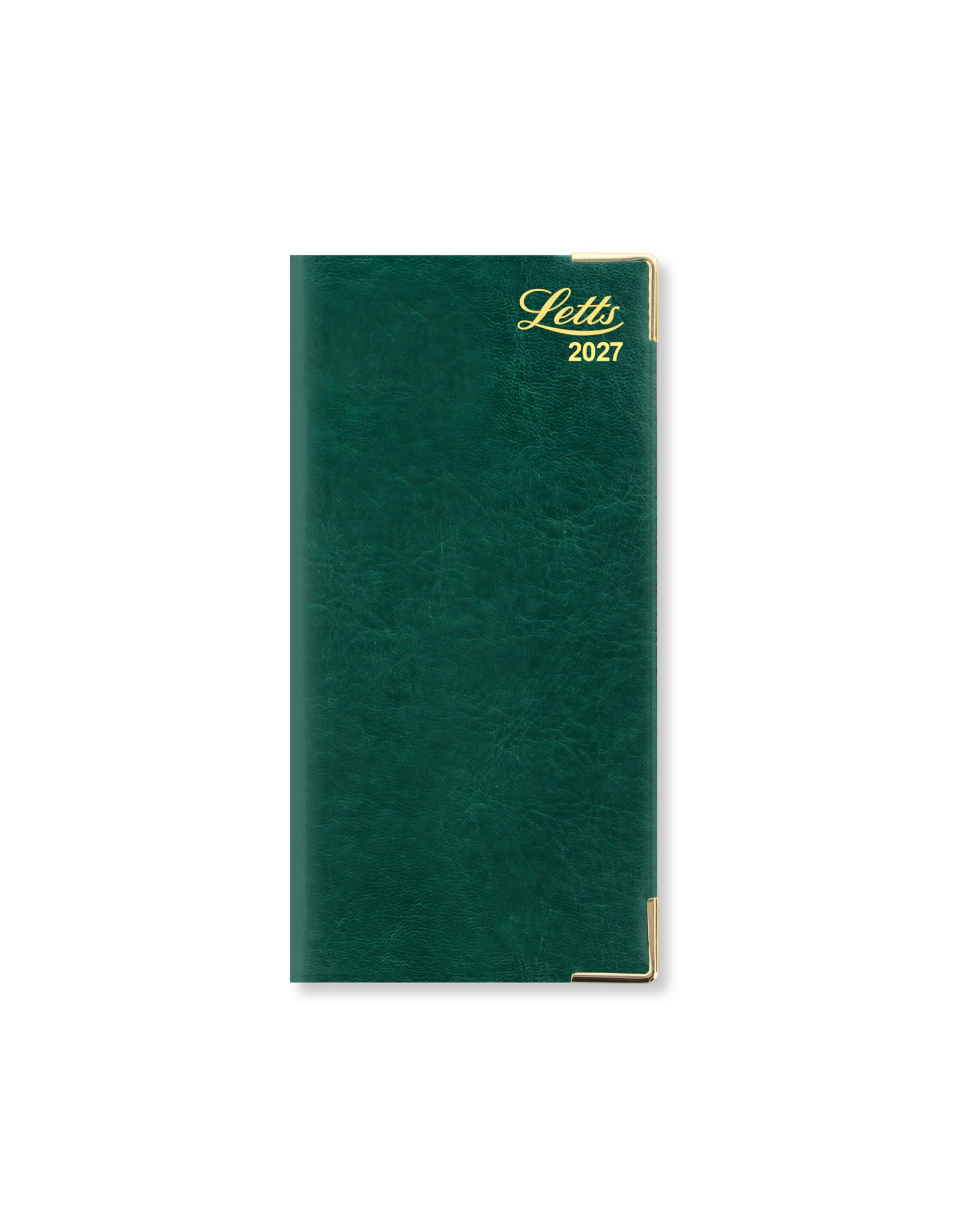 Letts of London Lexicon Slim vertical (landscape) week to view with appointments 2027 diary - Green 27-TL3SGN