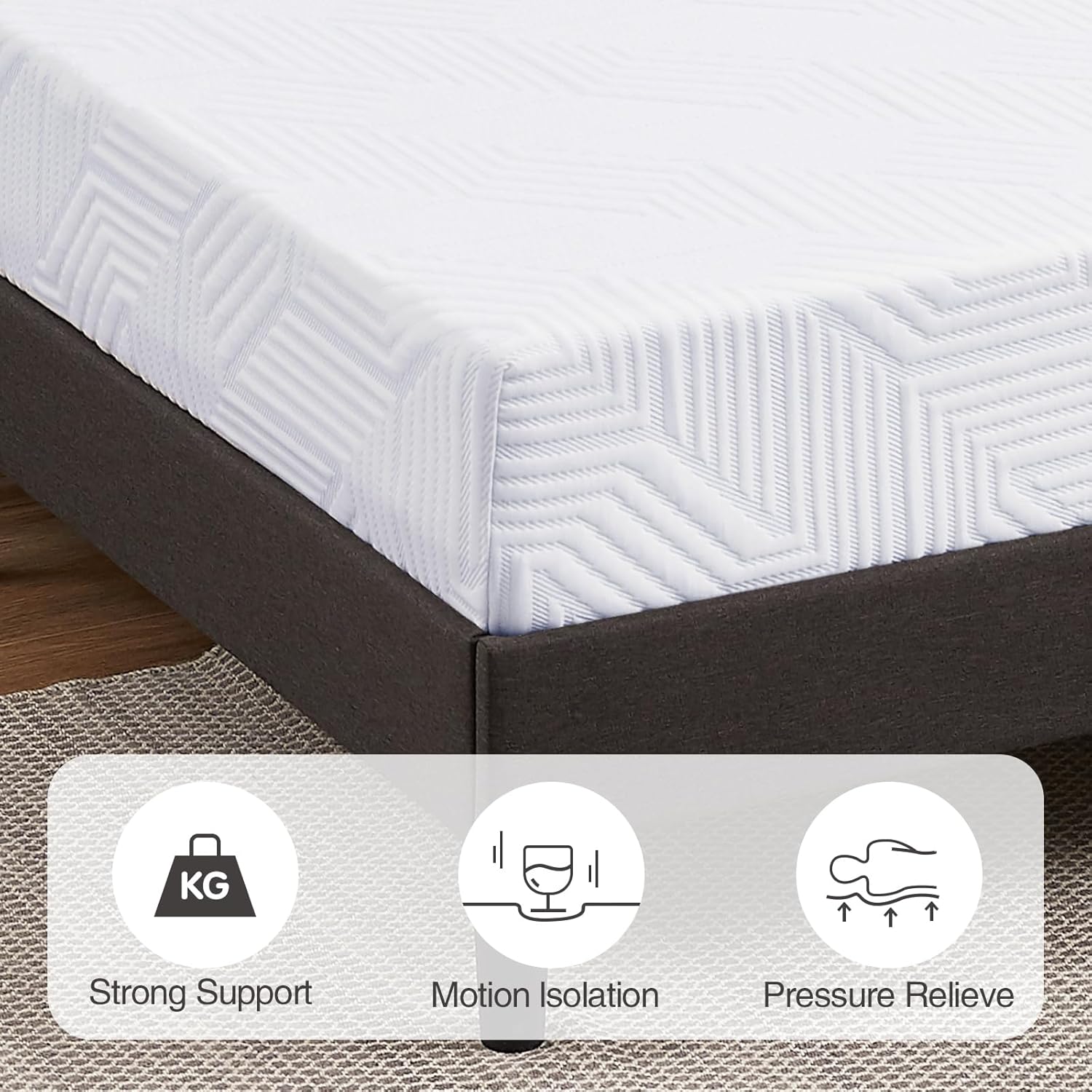 6 Inch Full Memory Foam Mattress,Cooling Gel Full Size Mattress in a Box,Medium Firm Mattresses for Pressure Relief,Double Mattress,CertiPUR-US Certified