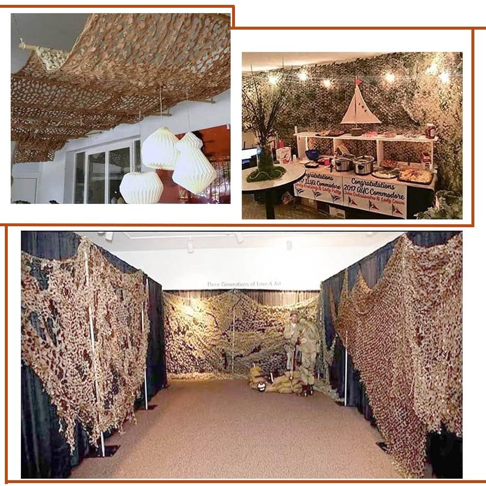 KUWAI Red De Camuflaje para Camping Militar,Jungle Camo Netting del Desierto para La Decoración De Fiestas Al Aire Libre Observación De Aves En La Jungla Disparos Redes De Protección Solar