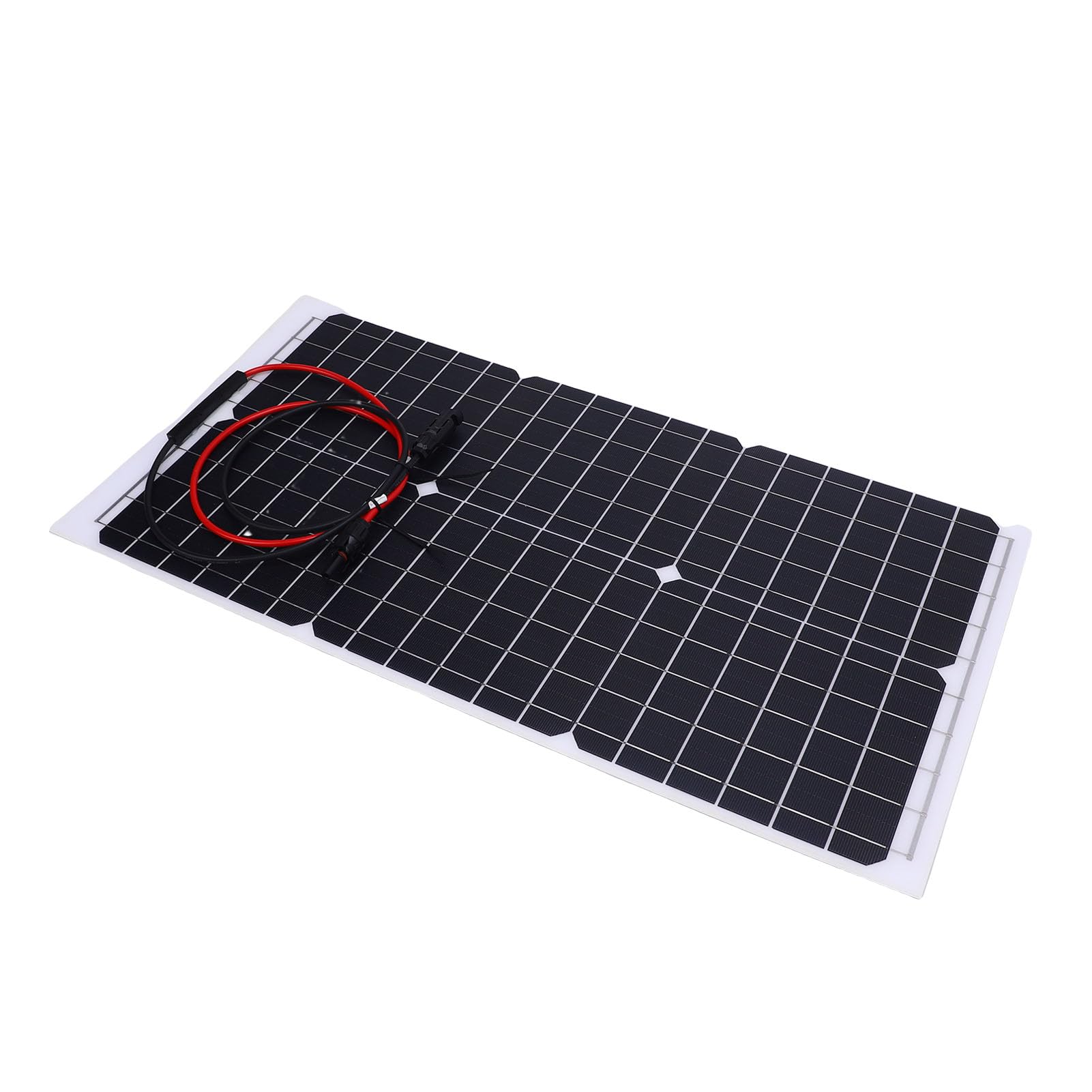 Generic Zestaw Kontrolera Panelu Słonecznego Wydajny Panel ładujący z Krzemu Monokrystalicznego 30 W 18 V do Domowej Szklarni Kempingowej, Wodoszczelna Konstrukcja
