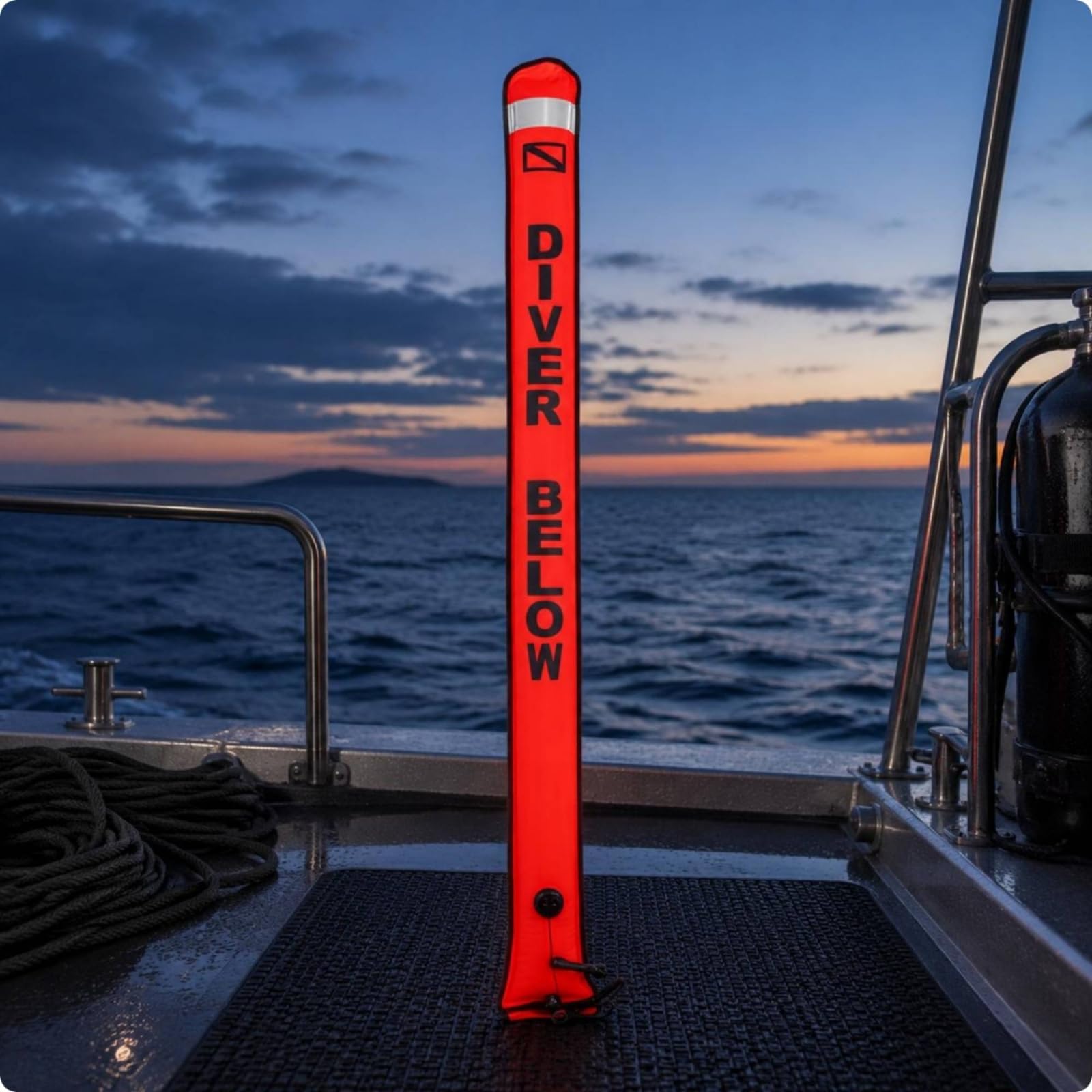 Boa SMB Valvola Unidirezionale Boa SMB Gonfiabile Rivestimento TPU Boetta di Segnalazione Immersioni per Acque Aperte, Snorkeling