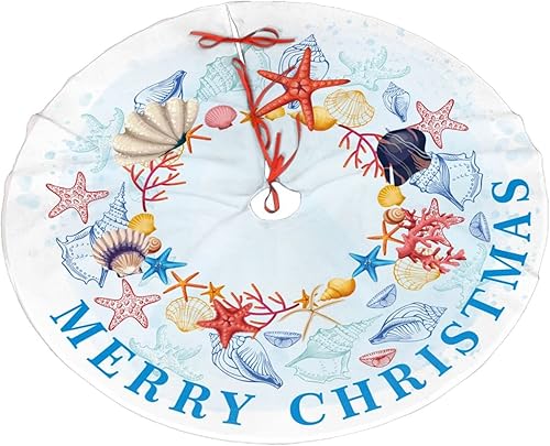 Miniatura 18 de Falda de árbol de Navidad de flamenco rosa de 30 pulgadas, decoración rústica, falda de árbol pequeño de Navidad, rojo y verde, divertida decoración