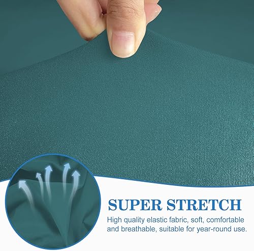 Miniatura 4 de ALIECOM Funda de sofá 100% impermeable en forma de L para sofá modular, 2 piezas en forma de L, fundas elásticas a prueba de fugas, con correas