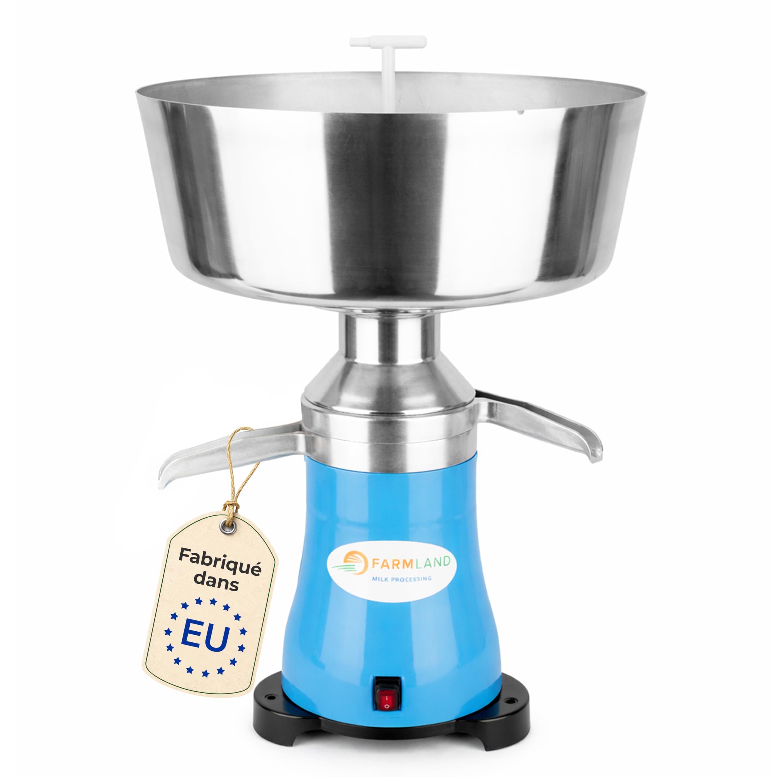Farmland Centrifugeuse électrique - Séparateur de lait puissant pour 140 l/h - Séparateur de lait de qualité supérieure - Lait centrifuge pour débutants et professionnels - Quantité de cadre réglable