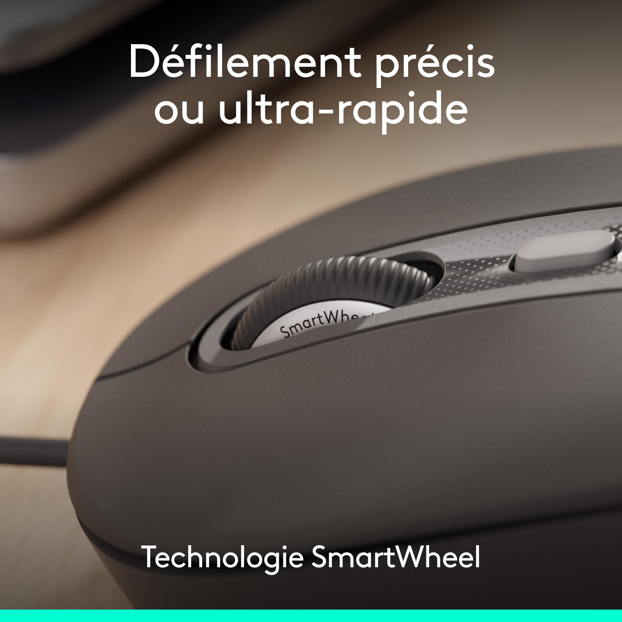Logitech Signature Slim Wired Combo MK620 pour Business, Souris Filaire Optique, Clavier de Taille Standard, USB-C prêt à l’Emploi, Windows/Mac/Chrome/PC/Ordinateurs Portables, FRA AZERTY - Graphite