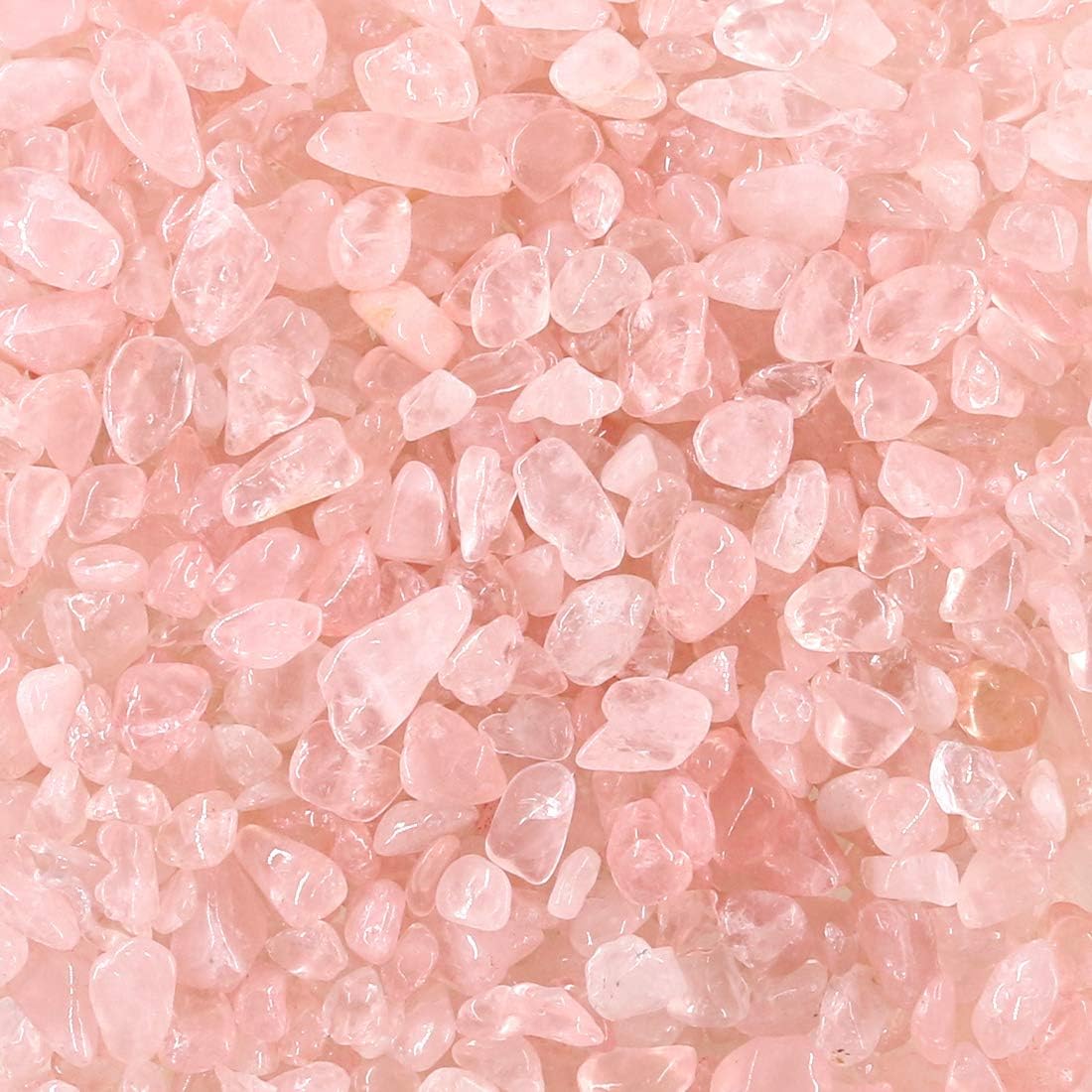 Swpeet 1 Pound Pink Crystal Small Tumbled Chips Stone Gemstone Chips Crushed Pieces Irregular Shaped Stones Crystal Chips Stone Perfect for Jewelry Making Home Decoration