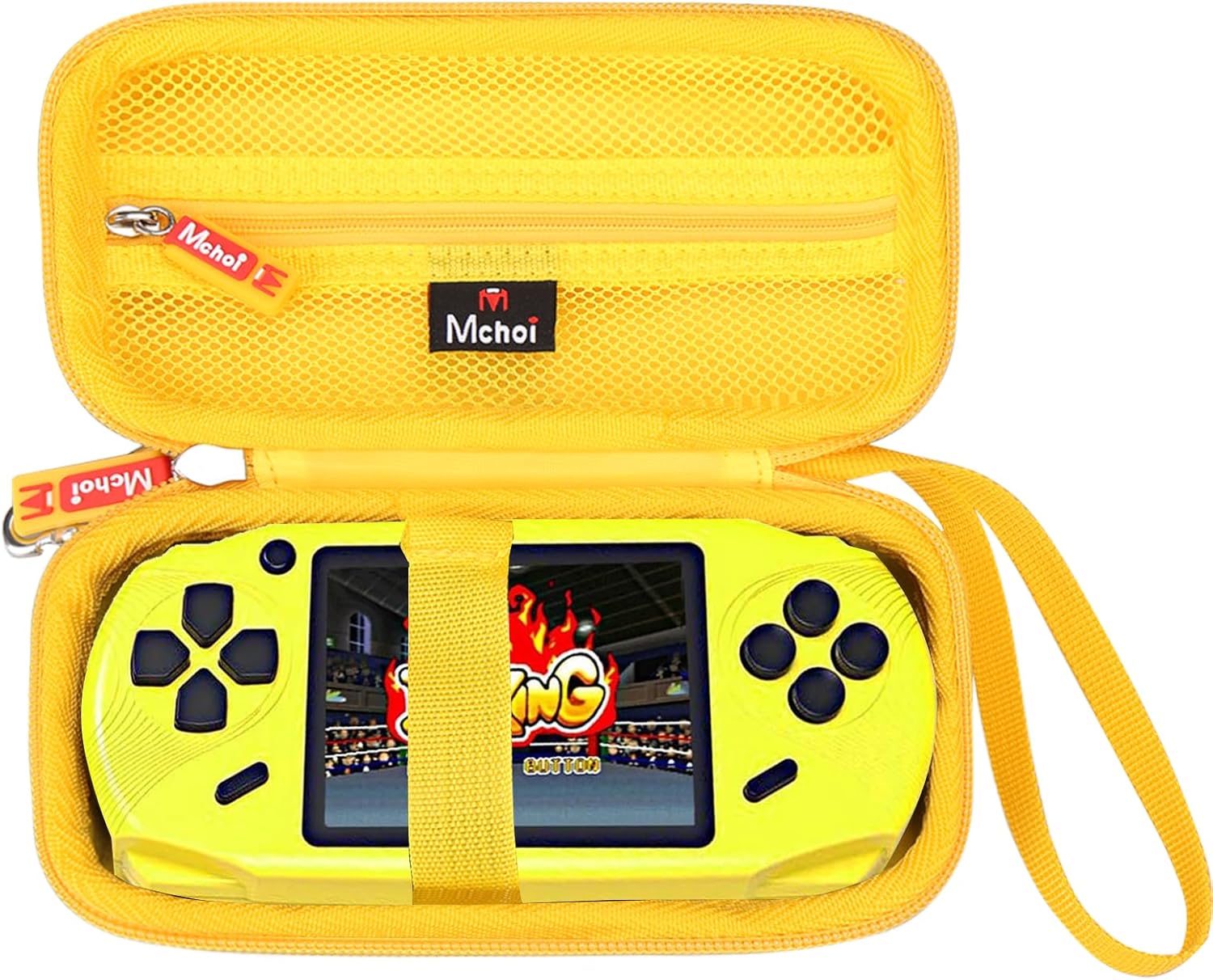 Mchoi Hard Case Suitable for Beijue/TaddToy 16 Bit Handheld Games, Case Only, Yellow