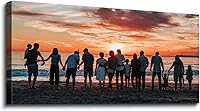 Looife 40x20 Custom Photo Canvas Print - Personalized Wall Art with 1.5" Thick Frame for Family & Pets