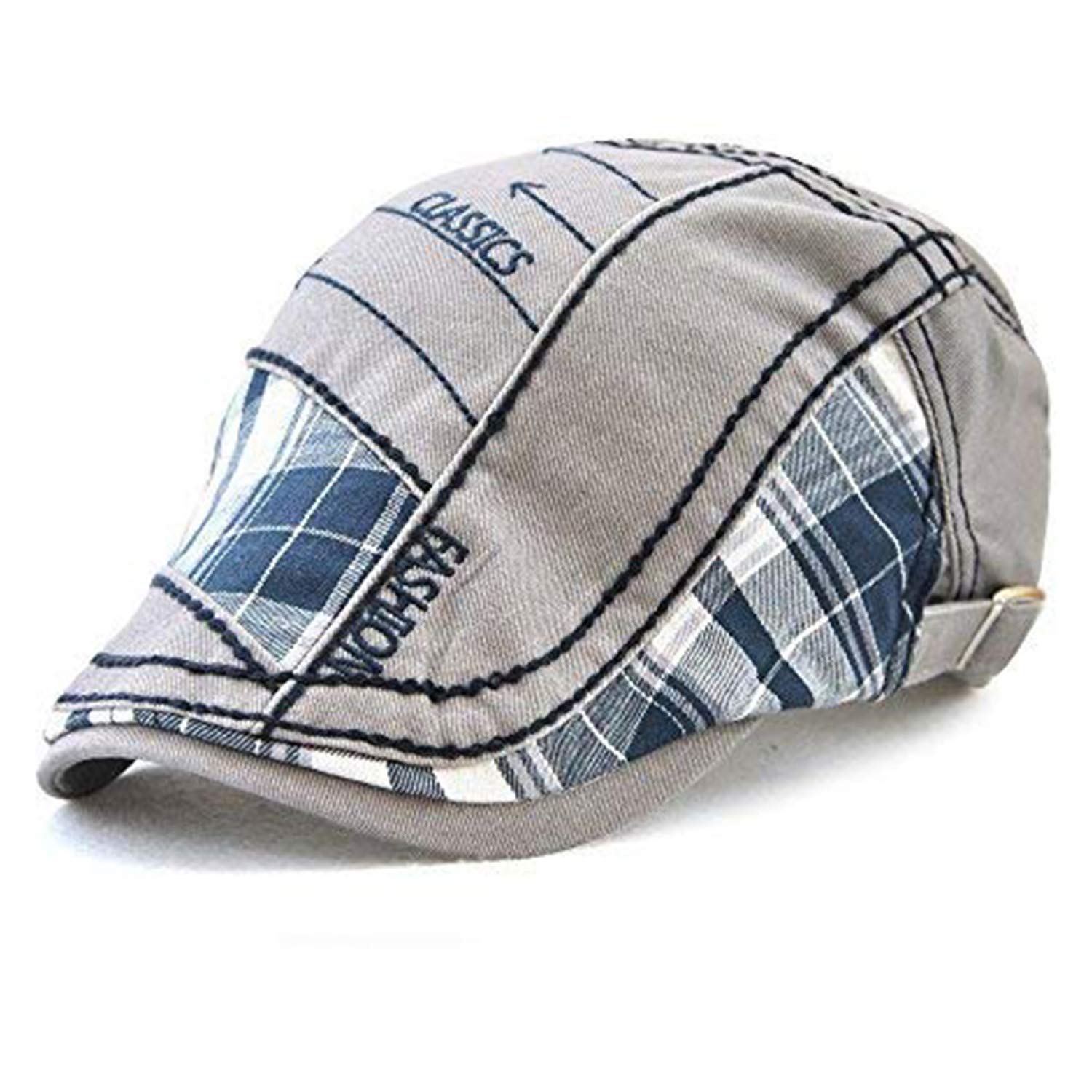 MOACC M Schiebermütze Barret Flat Cap Schirmmütze für Herren Damen, Gatsby Newsboy Cap Baskenmützen Golfermütze