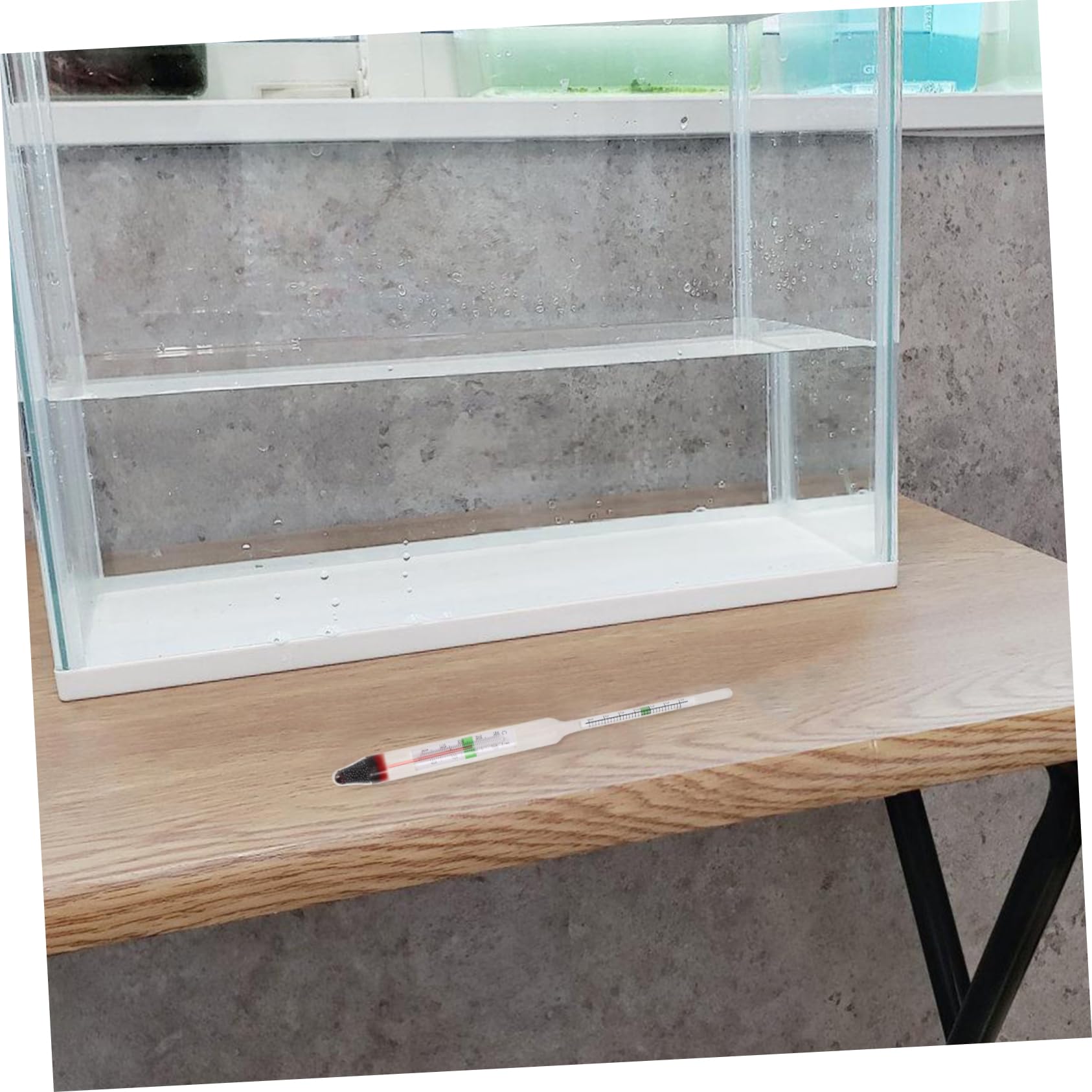 5sätze Hydrometer Für Aquarien Präziser Salzwassertester Mit Holzbox Und Kunststoffmesszylinder Für Meeresaquakultur Und Wasserqualitätsüberwachung