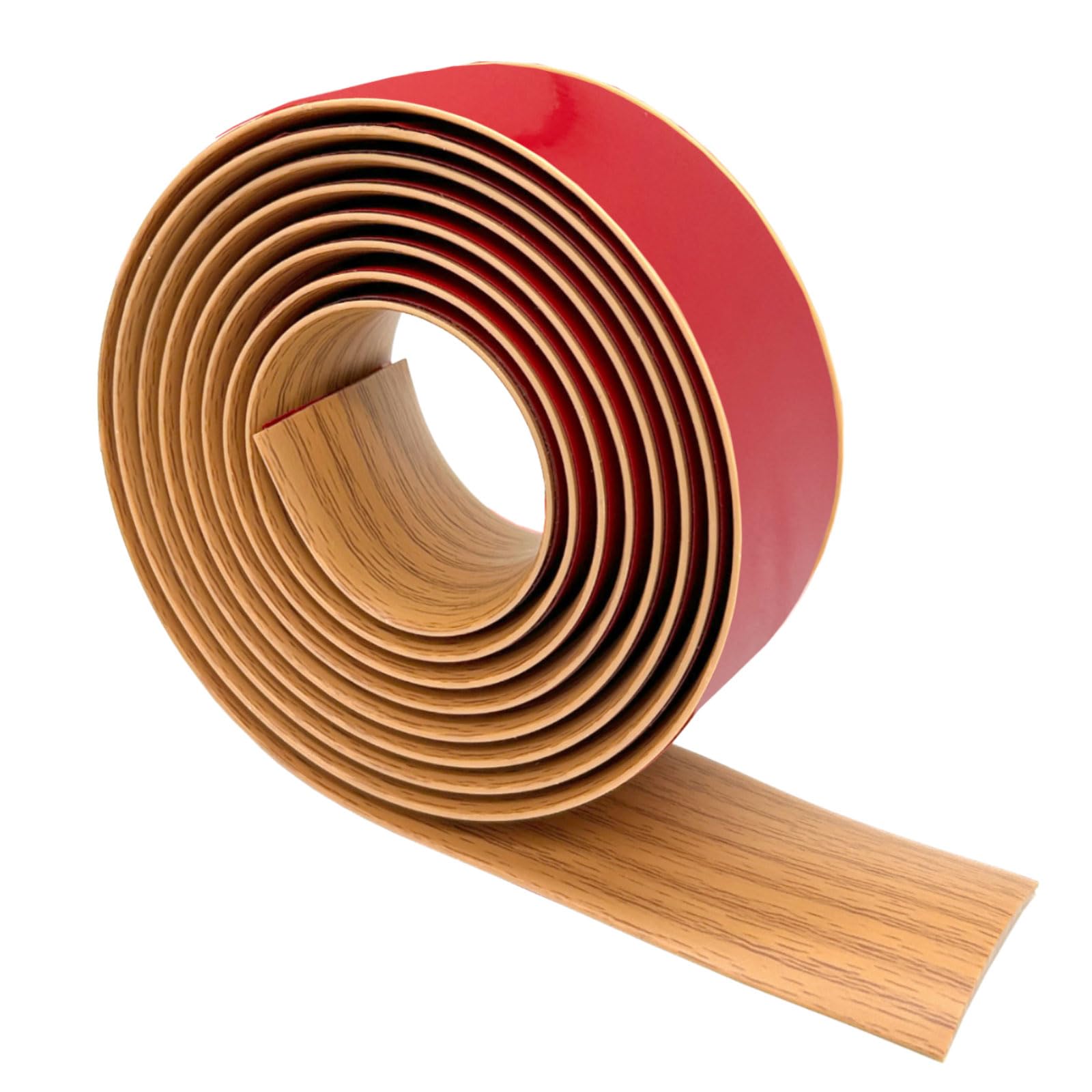 PVC Floor Transition Strip Self Adhesive, 3M x 4CM Yellow Oak Grain Flooring Threshold Strip, for Laminate Flooring Door Strip Threshold, Carpet to Laminate,Tile to Laminate Transition Strip,