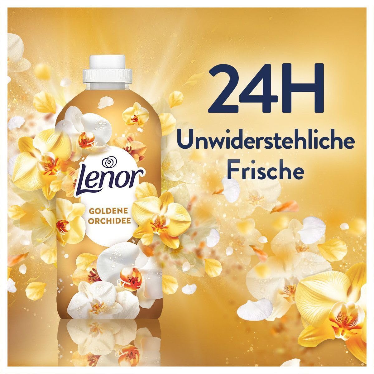Lenor Weichspüler 12x38 Waschladungen, Goldene Orchidee, 24H Unwiderstehliche Frische