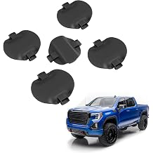 Nylon and Plastic 5th Wheel Mount and Trailer Hitch Cover with Armrest Compatible with 2020-2024 GMC Sierra 1500 2500 3500 HD, Replacement for 84756187 84575735 5Pcs