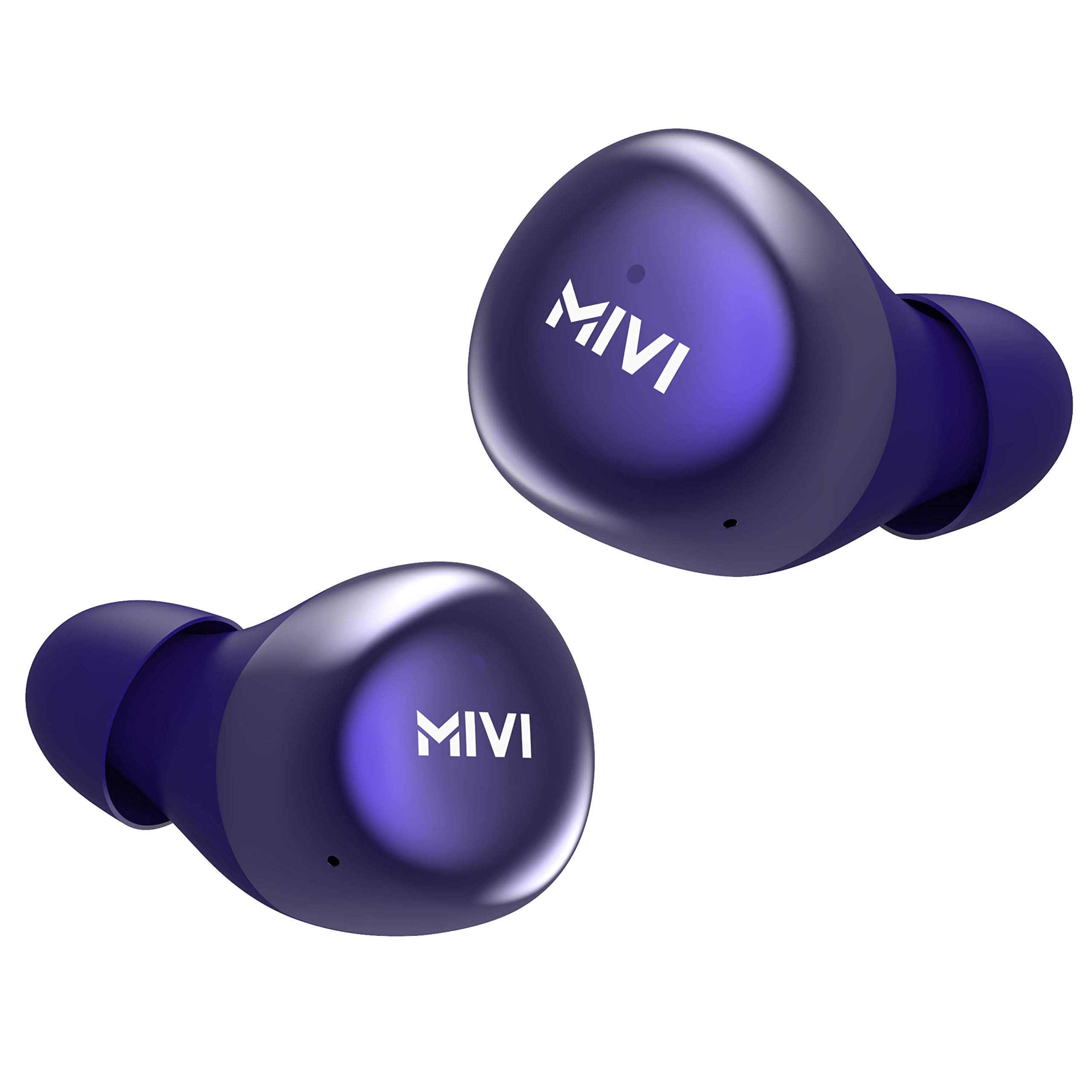 Mivi Duopods M40 True Wireless BluetoothIn Ear Earbuds with Mic, Studio Sound, Powerful Bass, 24 Hours of Battery and EarPods with Touch Control(Blue)