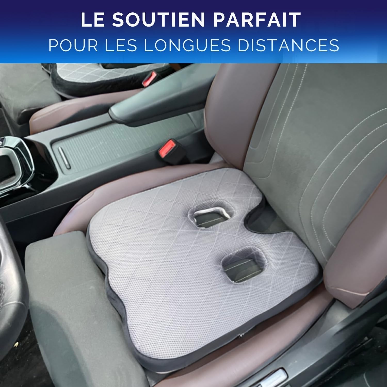 Healthfix Coussin Lombaire Ergonomique Mémoire De Forme - Soutien Dos Optimal Pour Bureau, Voiture & Maison