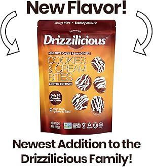 Drizzilicious Cinnamon Mini Rice Cakes with White Chocolaty Drizzle 113g