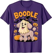 Boodle Funny Boo Spooky Witch Dog Poodle Halloween T-Shirt