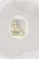 Vista 5 de Lito - Juego de velas de primera comunión para niñas, juego de velas de cruz blanca y plateada, para la Santa Comunión - Inglés