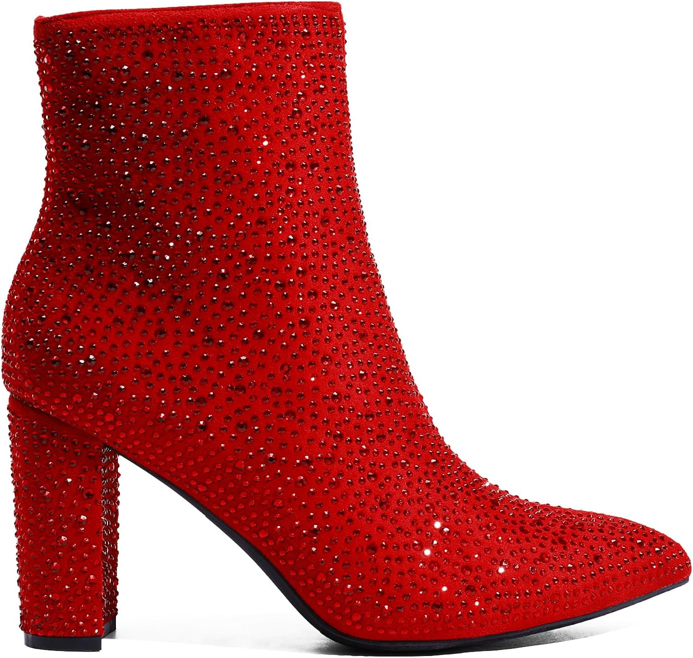 DREAM PAIRS Women's Chunky Heel Ankle Booties image 3