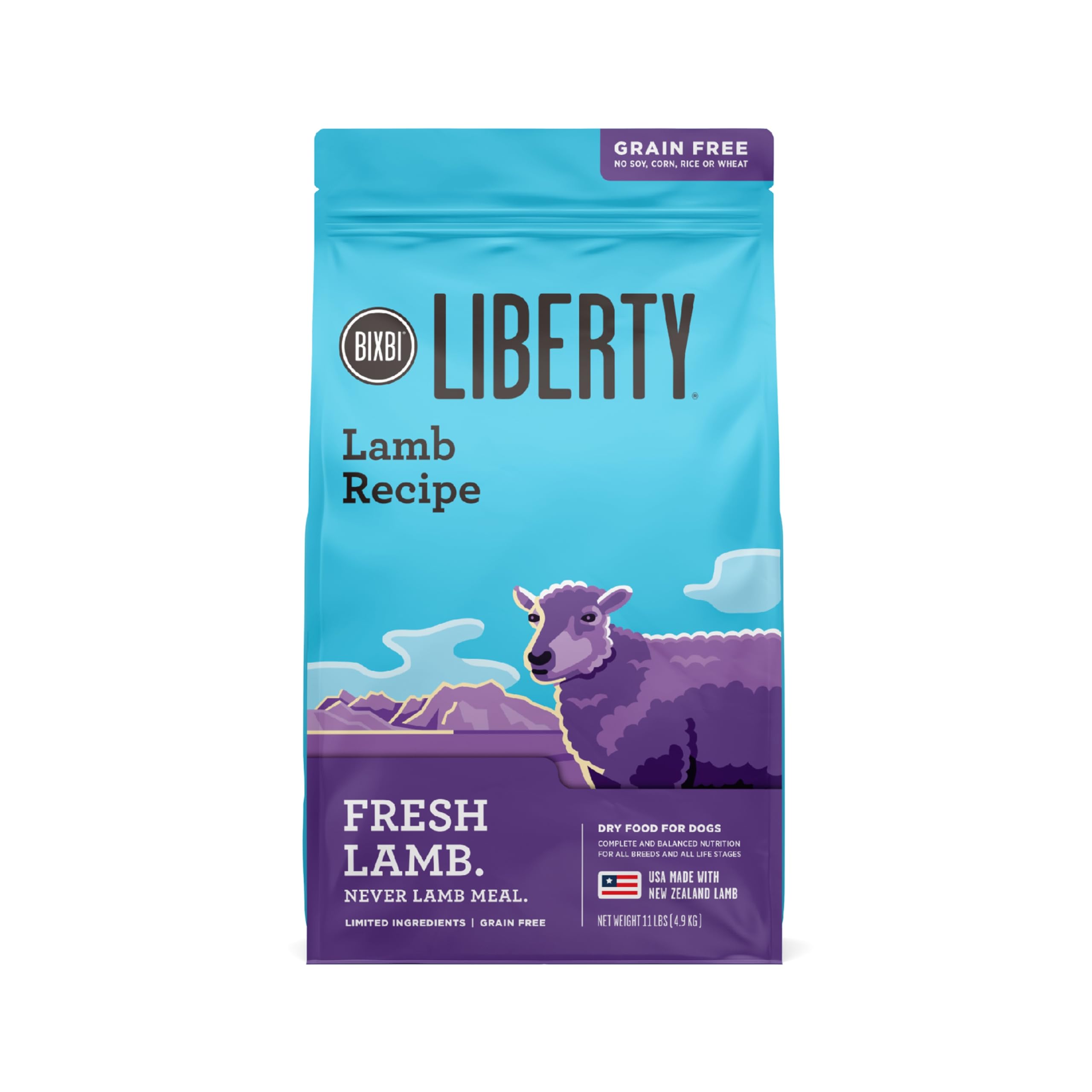 BIXBI Liberty Grain-Free Lamb Dry Dog Food