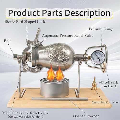 Miniatura 5 de 350ml Máquina de Palomitas de Maíz China, Máquina de Cañón de Palomitas de Maíz China, Máquina de Palomitas de Maíz de Alta Presión, Máquina de