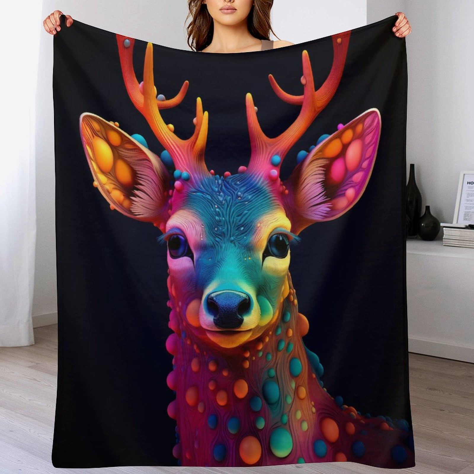Manta de franela muy suave con acabado premium para colcha decorativa de salon