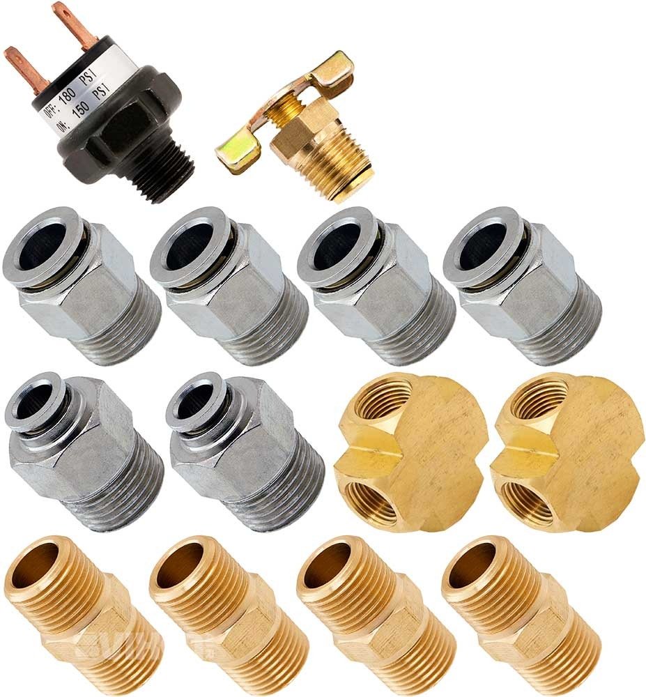 Vixen Air Set of Fittings for Four 3/8