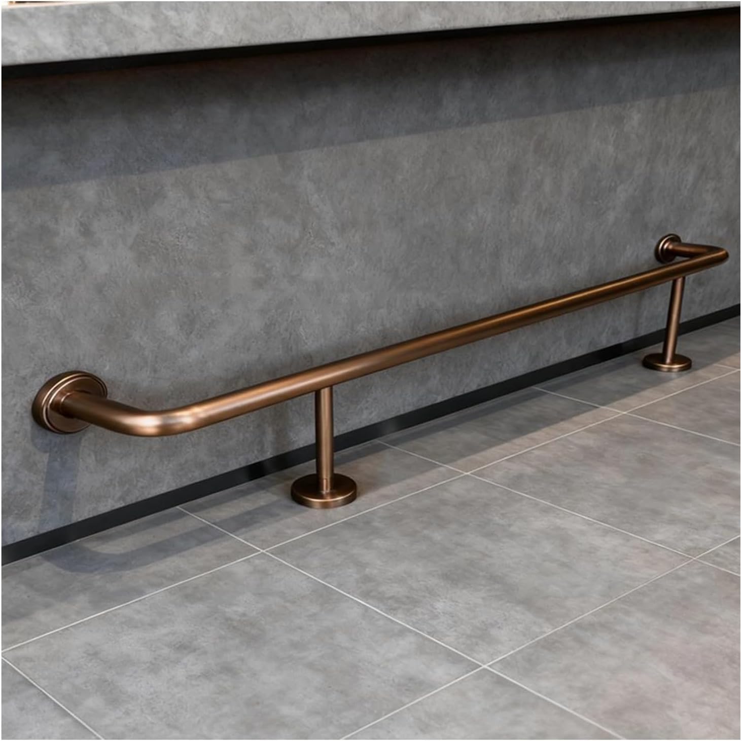 Stainless Steel Foot Rail Bracket - Wall Mount Indoor/Outdoor Grab Rail for Bars & Stairs (50cm/30cm/19.7in/11.8in) - Durable, Stylish Support for Countertops