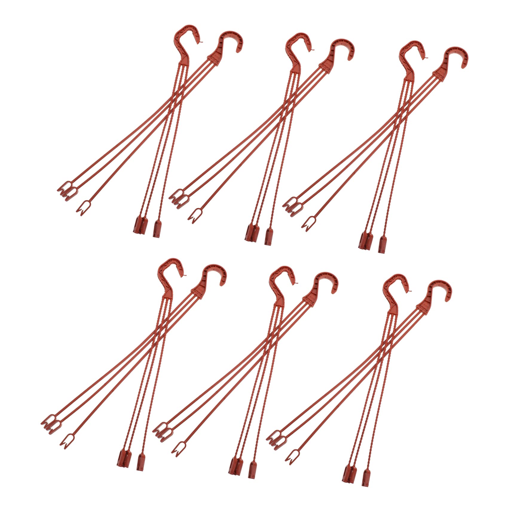 Crochets pour Pots de Fleurs Suspendus 60 Pièces en Plastique