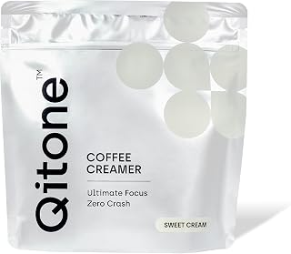 Qitone Keto Coffee Creamer Ketone Powder, Rapid Ketones for IQ Boost & Reducing Brain Fog, Keto Support, 0 Sugar, 0 Sodium, Sweet Cream