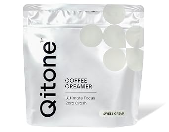 Qitone Keto Coffee Creamer Ketone Powder, Rapid Ketones for IQ Boost & Reducing Brain Fog, Keto Support, 0 Sugar, 0 Sodium, Sweet Cream