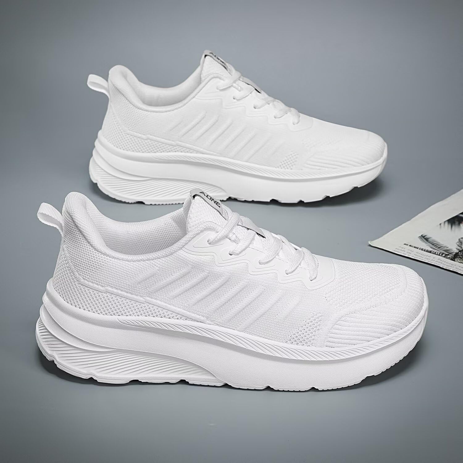 Mens Wide Walking Shoes Soft Sole Non Slip Running Comfortable Tennis Breathable Athletic Gym Workout Sport Sneakers - Image 7