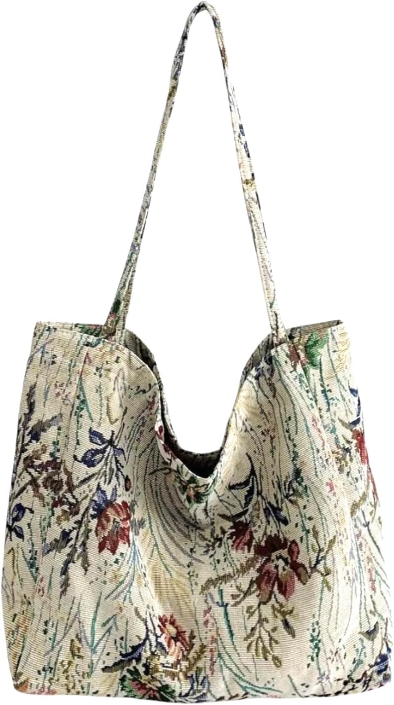 Tapestry Women Botanical Shoulder Tote Bag, Spacious and Durable Ideal for Shopping, Travel & Work