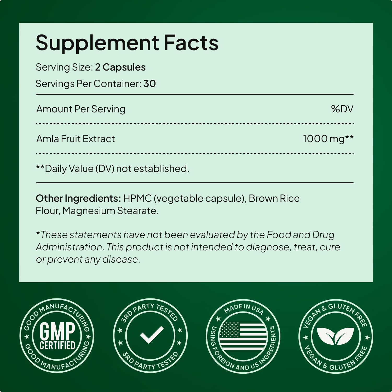 Amla Superfruit Extract 1000mg – Supports Weight Management, Healthy Digestion & Metabolism – Promotes Radiant Skin, Hair Strength & Anti-Aging – 60 Capsules (3-Pack) — Amazon image 6