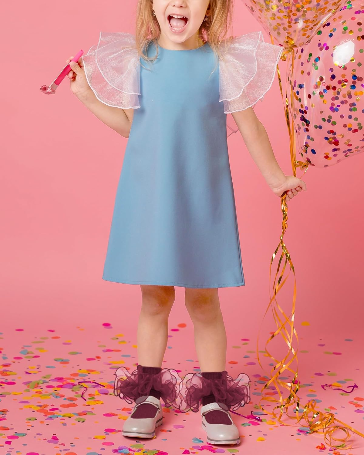 新登場Witwot 幼児 女の子 ソックス 大きなフリル付き レース フリル ターン カフ ドレスソックス 自分で履ける