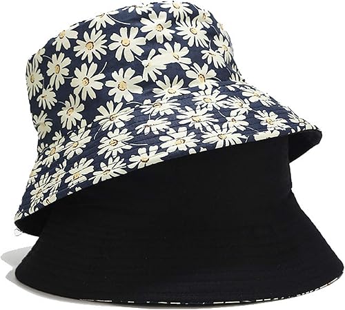 Miniatura 4 de Mashiaoyi Sombrero de pescador reversible de doble cara con estampado unisex
