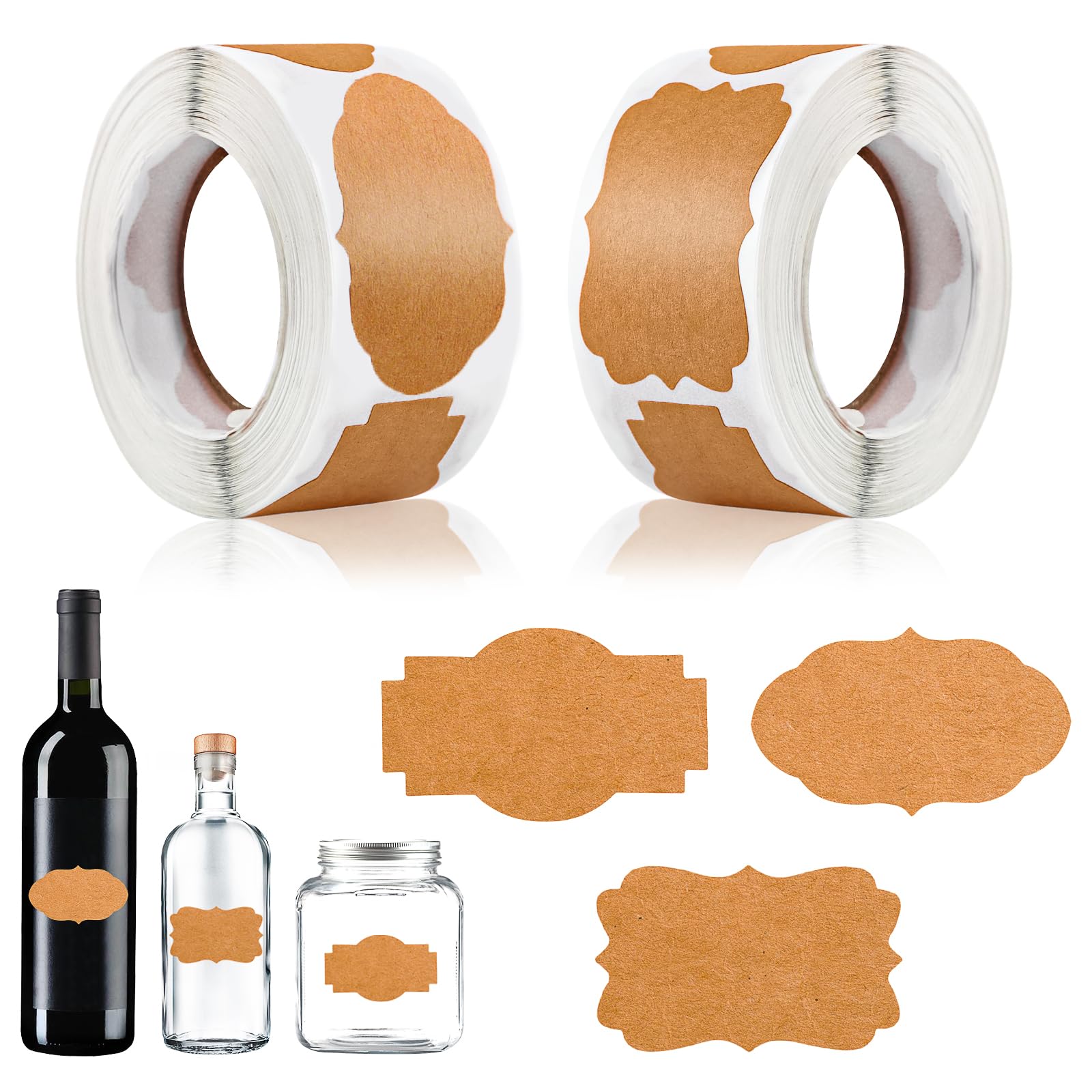 200 Etichette Adesive Per Marmellate - Rotonde Da 5 Cm, 4 Modelli Floreali - Scrivibili, Per Barattoli E Regali - Foto 8