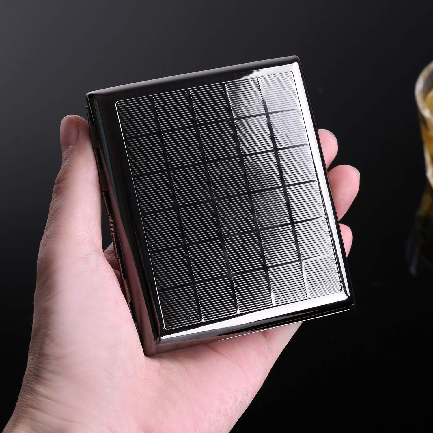 Cigarrillo Caja de Cigarrillos de Metal para 20 Cigarrillos, Caja de Cigarrillos Antiguos con Aspecto Elegante Grabado y cualidades Especiales (Celosía)