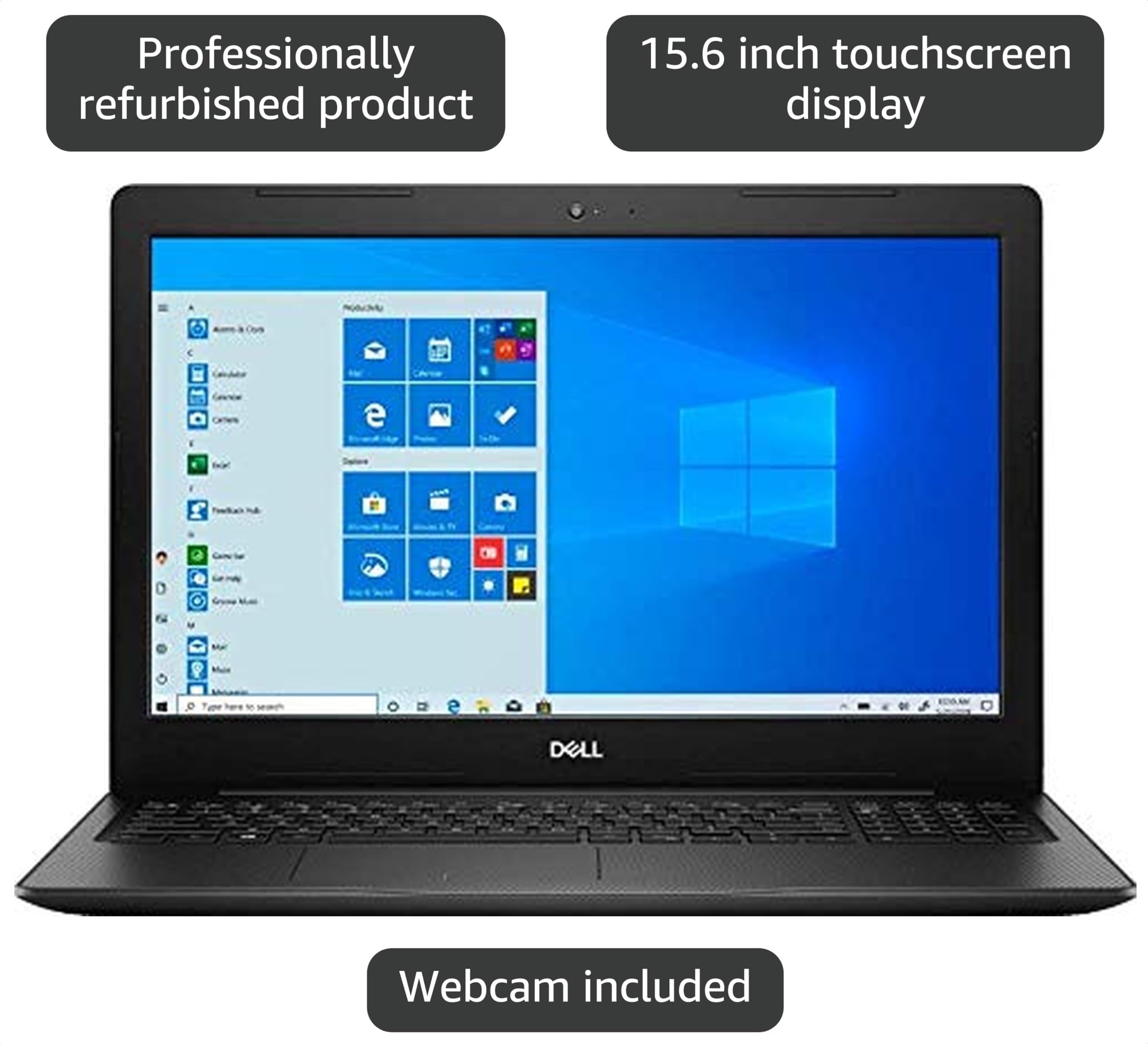 Amazon.com: Dell Inspiron 3000 15.6-inch HD Touchscreen Laptop PC