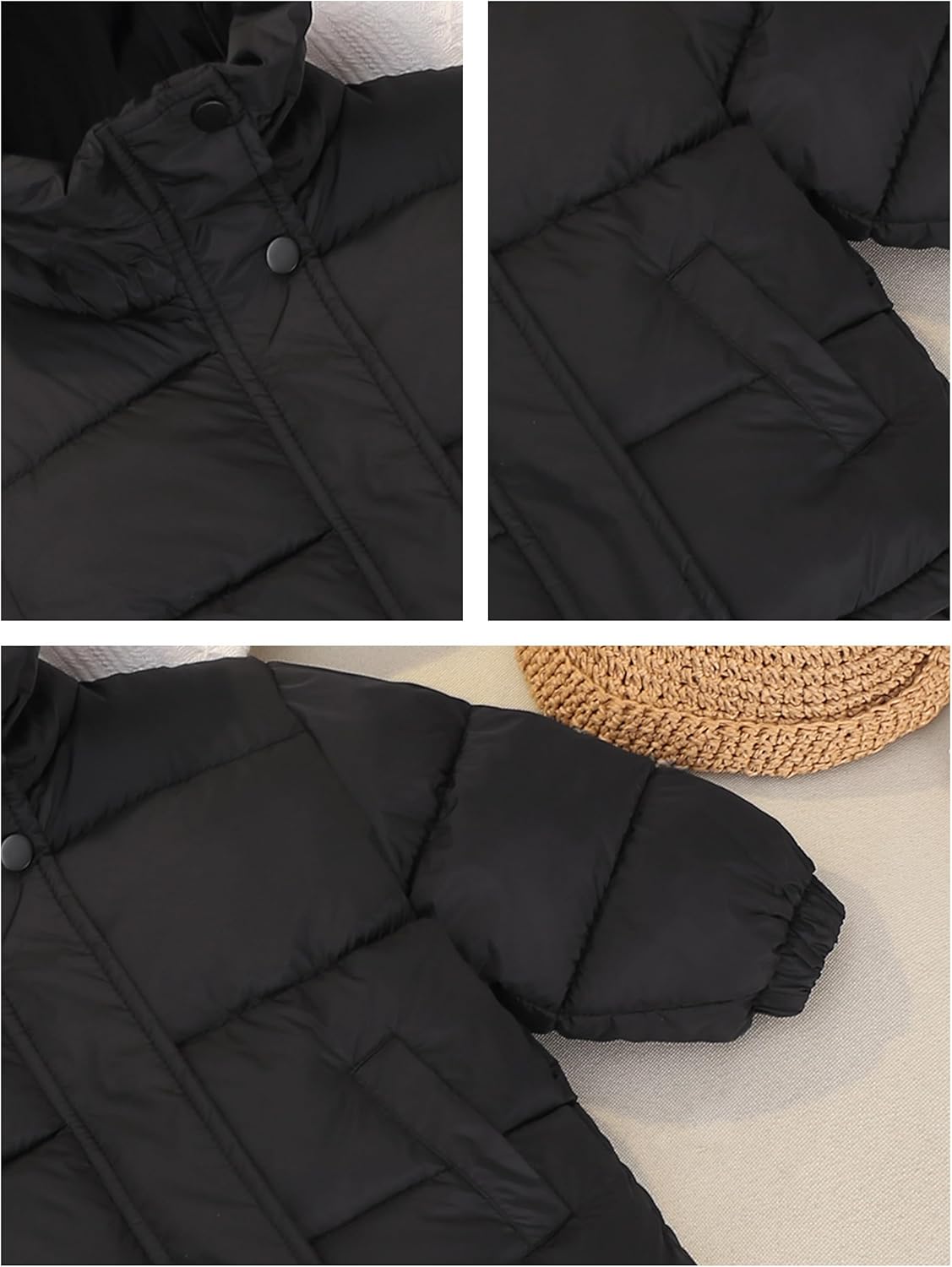 Toddler Girl Winter Coat Baby Boys Fleece Warm Cute Bear Ear Hooded Jacket Clothes - Image 5