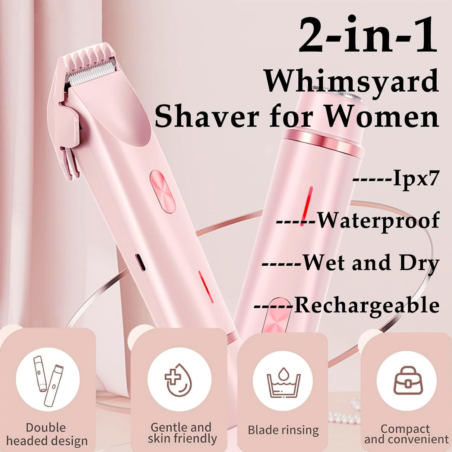 Amazon.co.jp: 女性用デュアルヘッドシェーバーリマー、2 in 1 女性